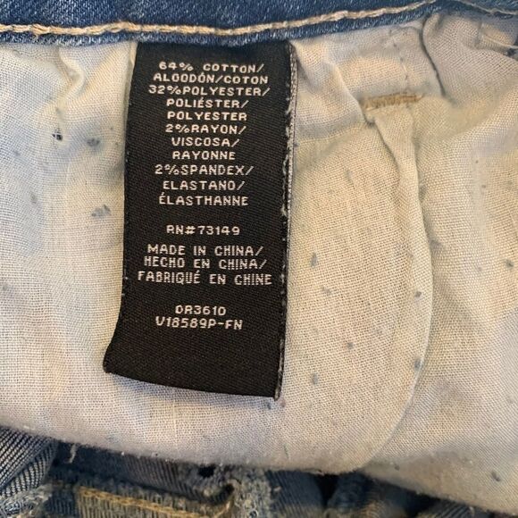 Fashion Nova Distressed Jeans Raw Hem Ankle Cutout - Picture 6 of 7